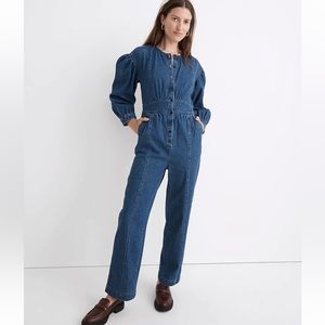 Madewell Denim Straight Leg Jumpsuit